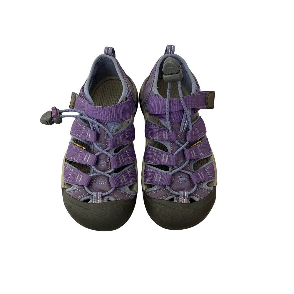 Keen Newport‎ H2 Sandals Kids Size 2 Purple Waterproof Hiking Outdoor Shoes